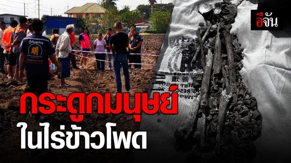พบโครงกระดูกมนุษย์กลางไร่ข้าวโพด