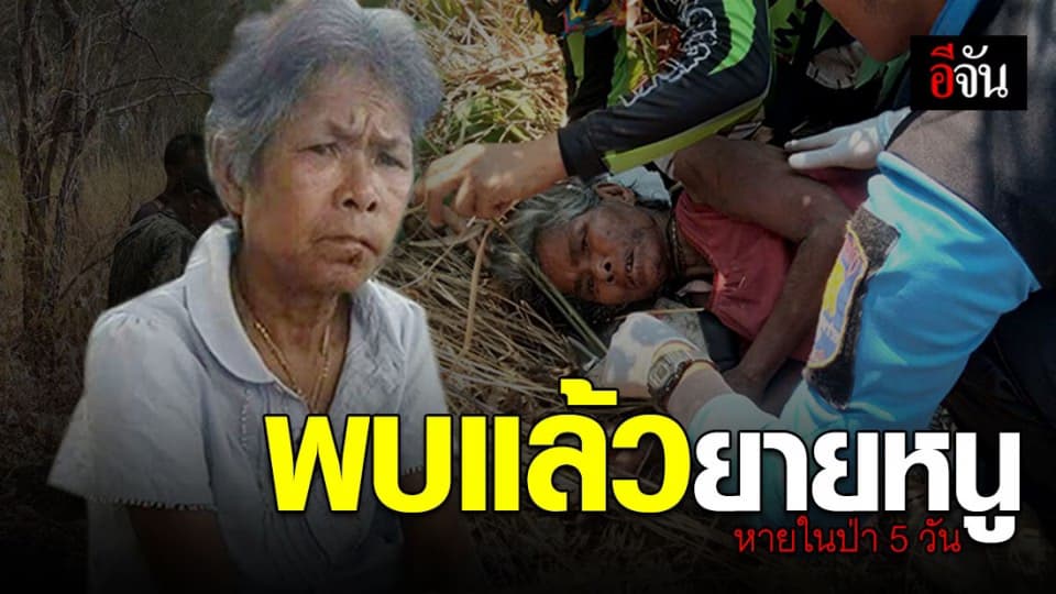 เร่งช่วยชีวิตยายเก็บเห็ด