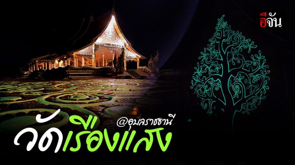 ตราตรึงความงดงาม ต้นไม้เรืองแสง วัดสิรินธรวรารามภูพร้าว จ.อุบลฯ