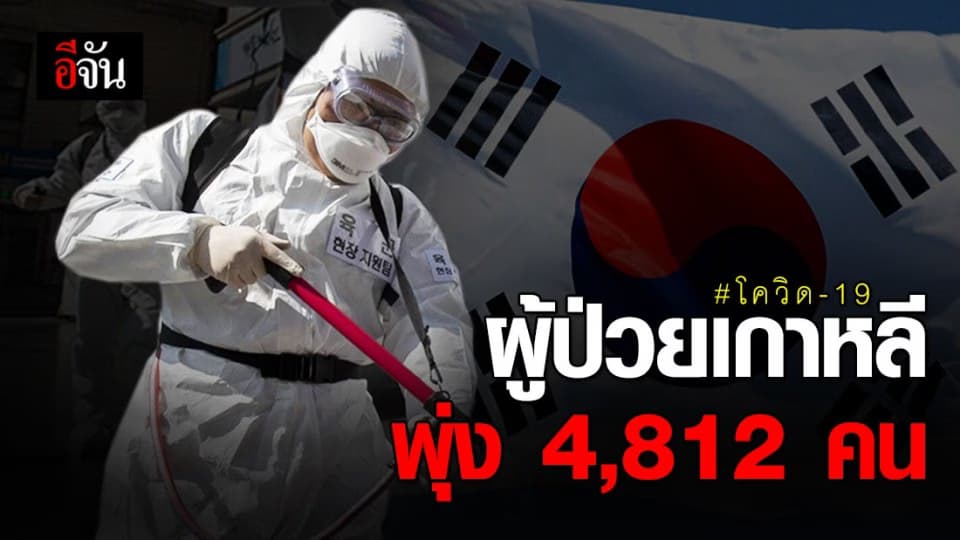 ยอดผู้ติดเชื้อโควิด-19 พุ่ง 4,812 คน  ดับ 29 ราย