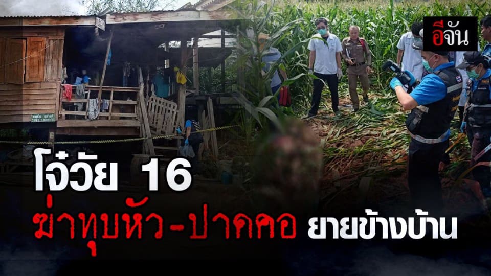 โจ๋วัย 16 ทุบหัว-ปาดคอยายข้างบ้าน เหตุขอเงินแล้วไม่ให้