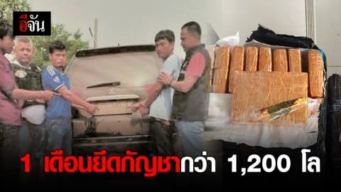 ขยายผลจับกัญชากว่า 1,200 กิโล