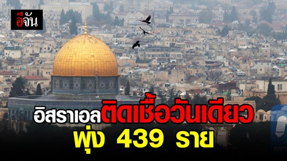 ผู้ป่วยโควิด-19 ในอิสราเอลพุ่งวันเดียว 439 ราย ดันยอดรวม 2,369 ราย
