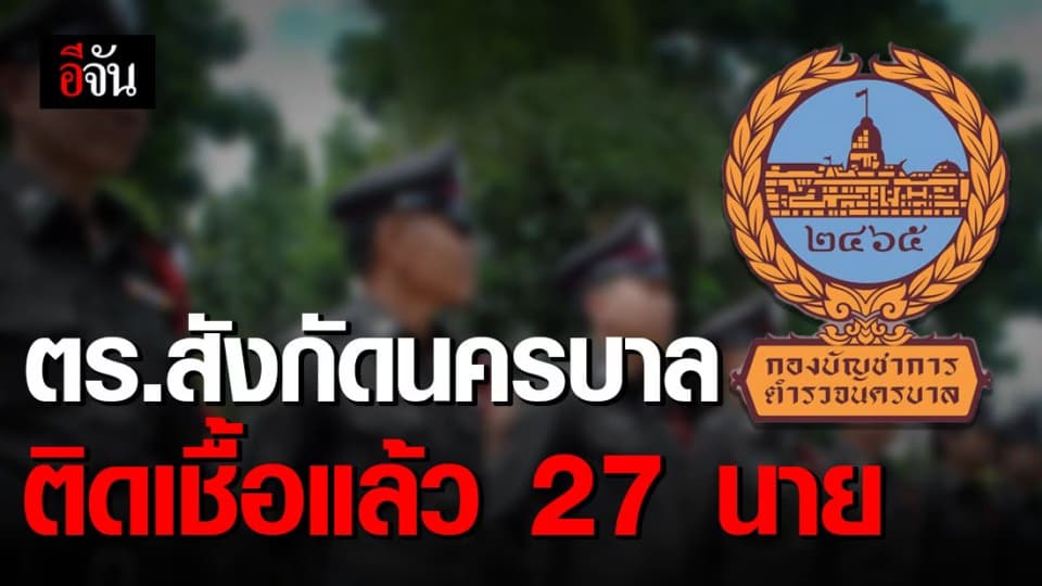 สรุปตัวเลขตำรวจสังกัดนครบาลติดเชื้อโควิด-19