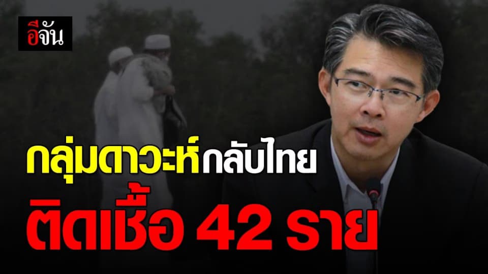 กลุ่มคนไทยกลับจากดาวะห์ที่อินโดฯ ติดเชื้อ 42 ราย
