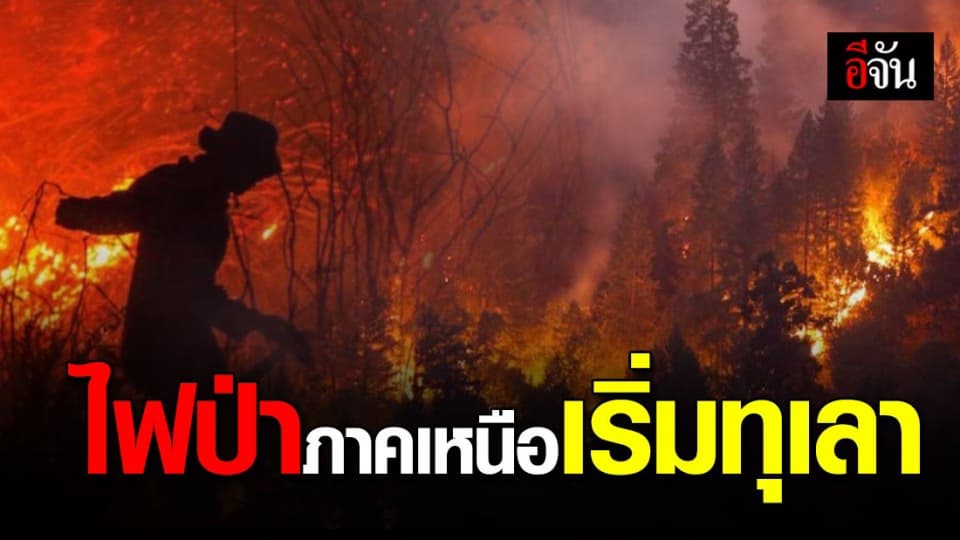 สถานการณ์ไฟป่า 9 จังหวัดภาคเหนือตอนบน เริ่มทุเลาแล้ว จนท.เฝ้าระวังทุก 24 ชม.