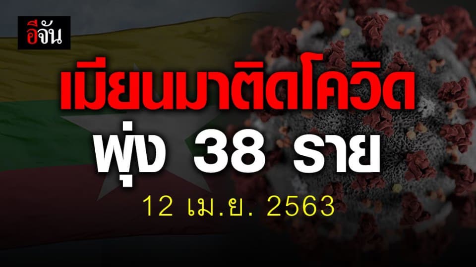 เมียนมาติดโควิด เพิ่ม 7 ราย ดันยอดเเตะ 38 ราย