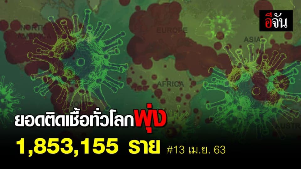ติดเชื้อทั่วโลกใกล้แตะ 2 ล้านราย