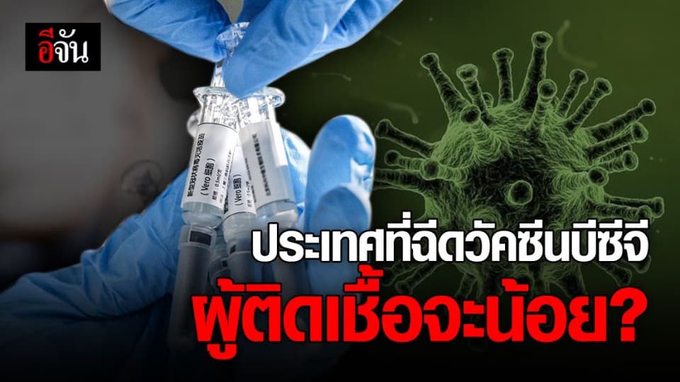 นักวิจัยชี้ประเทศที่ฉีด ‘วัคซีนบีซีจี’ จะมีผู้ติดเชื้อน้อย