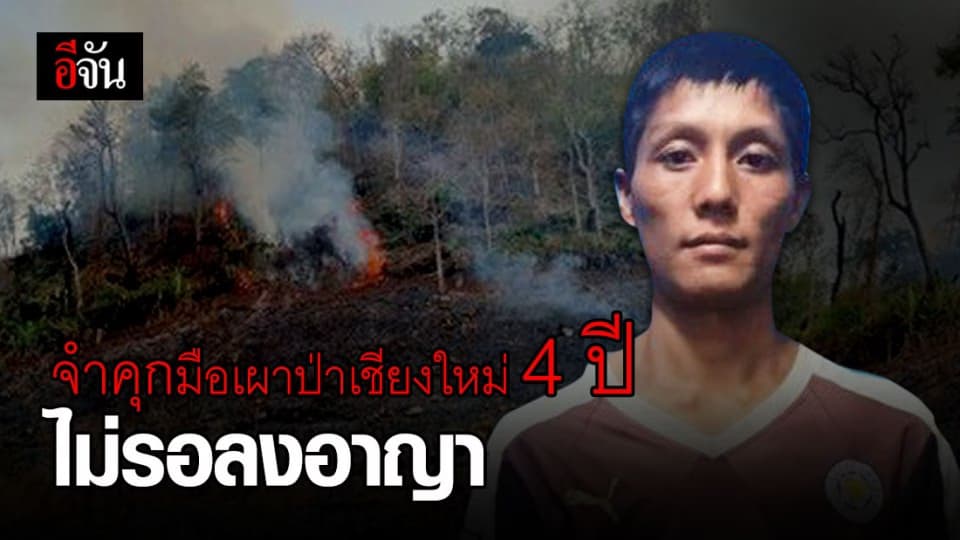 ศาล จ.เชียงใหม่ สั่งจำคุกมือเผาป่าเชียงดาว 4 ปี ไม่รอการลงโทษปรับ 4.3 แสนบาท
