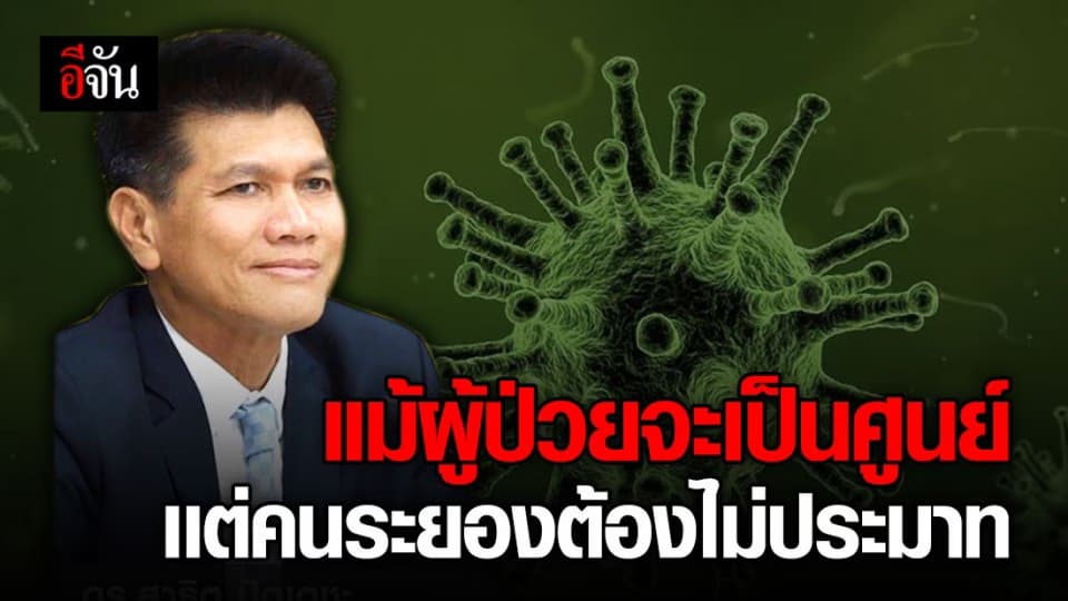 หมอตี๋แนะระยองการ์ดอย่าตก เเม้ยอดผู้ติดเชื้อจะเป็นศูนย์