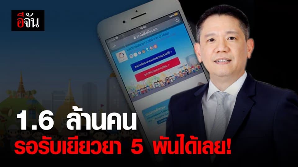 คลังปิดให้ยื่นทบทวนสิทธิ์รับเงิน 5 พัน ทยอยโอนเงินเข้าบัญชีอีก 1.6 ล้านคน
