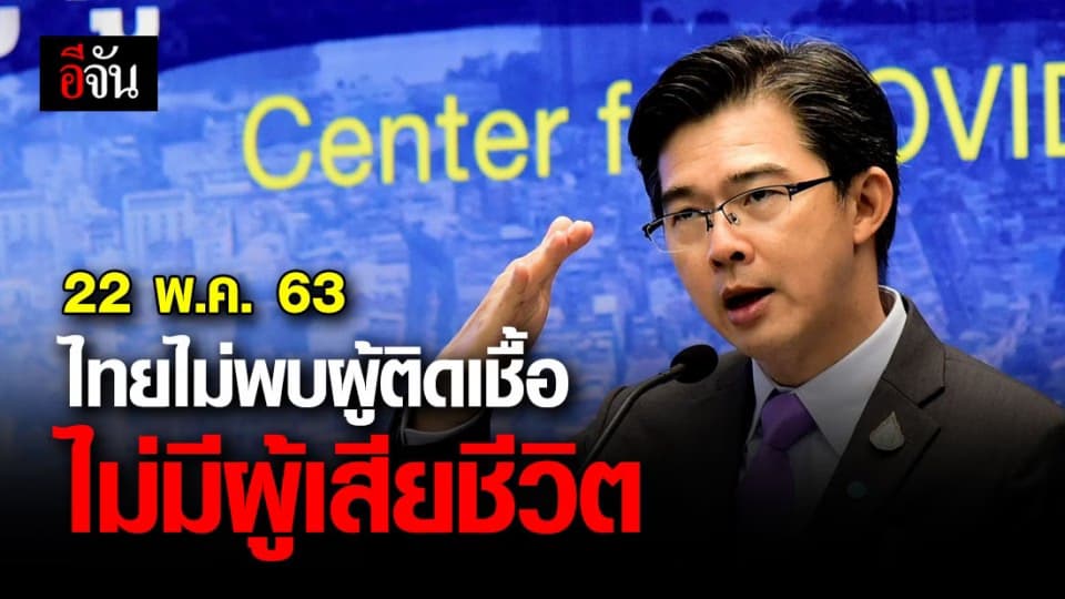 ศบค.เเถลง ไทยไม่พบผู้ติดเชื้อ ไม่มีผู้เสียชีวิต