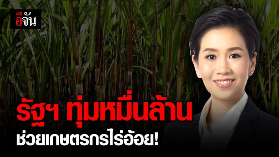 ครม.เคาะจ่ายเงินช่วยเหลือเกษตรกรไร่อ้อย ฤดูการผลิตปี 62-63