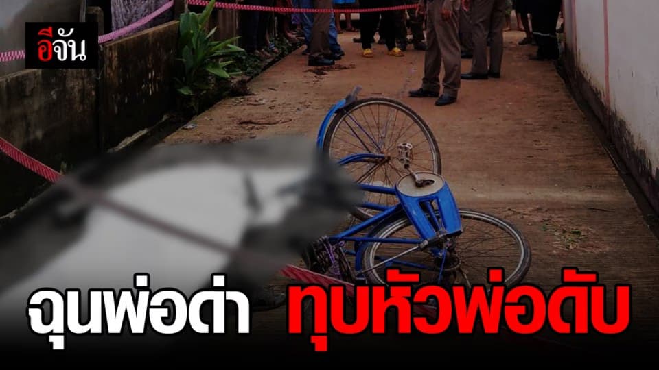 หนุ่มใหญ่ฉุนพ่อด่า ใช้ท่อนฟืนทุบหัวพ่อดับ