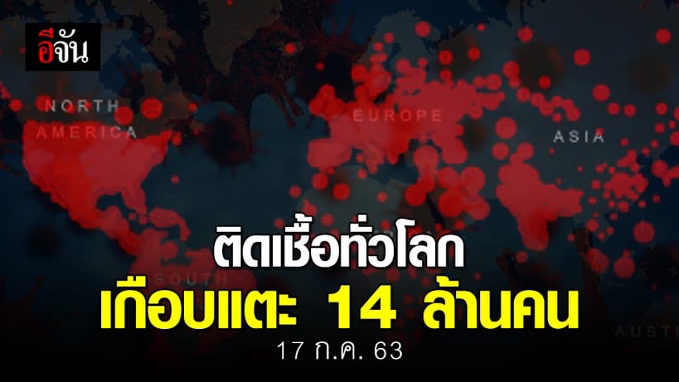 ทั่วโลกวิกฤต! ติดเชื้อเกือบแตะ 14 ล้านคนแล้ว ตายเกือบ 6 แสนคน