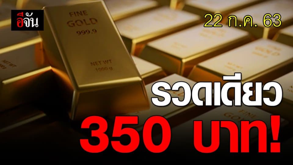 ราคาทองทะลุ 28,000! ปรับขึ้นครั้งเดียว 350 บาท