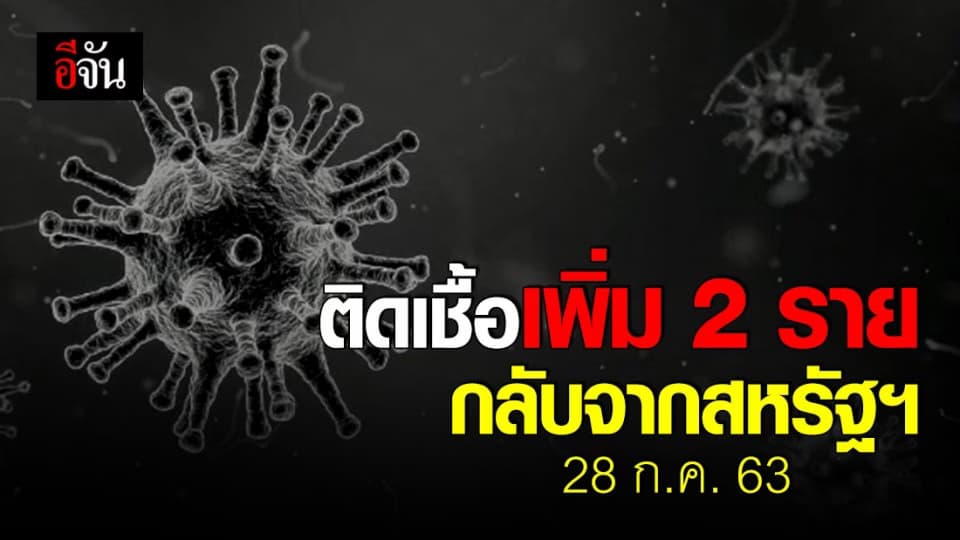 ไทยติดเชื้อเพิ่ม 2 ราย เป็นทหารไทยกลับจากสหรัฐฯ