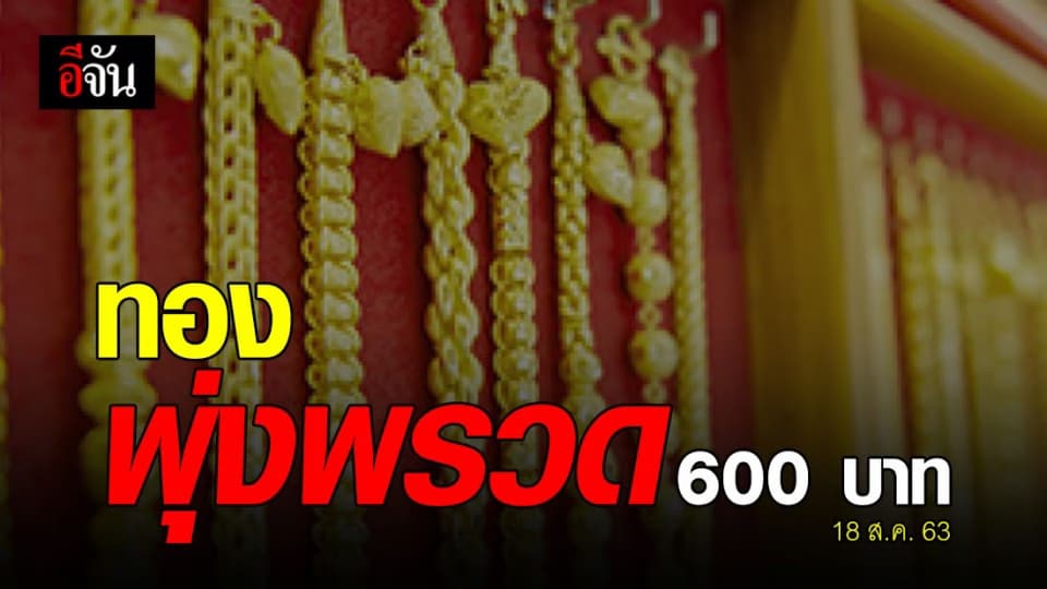 สุดปัง! เช้านี้ทองขึ้น รวดเดียว 600 บาท
