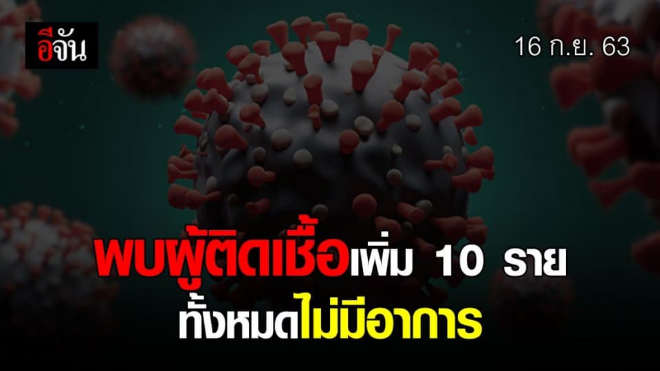ไทยพบผู้ติดเชื้อรายใหม่ 10 ราย มาจาก 5 ประเทศ