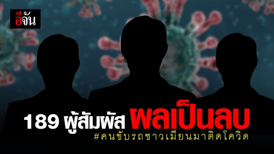 ผลเป็นลบทุกคน! ผู้สัมผัสชาวเมียนมาติดโควิด-19