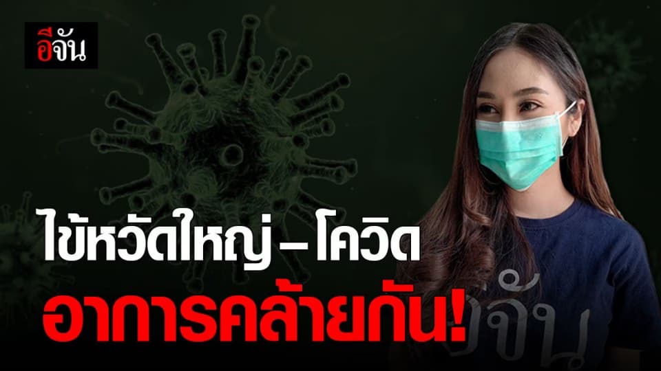 สธ. เผย ไข้หวัดใหญ่ กับ โควิด อาการคล้ายกัน