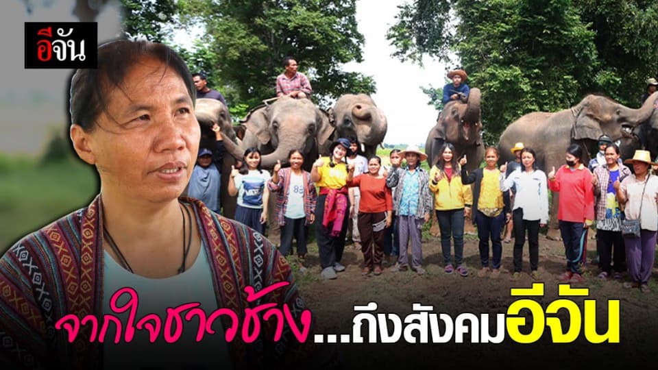 ควาญช้างสุรินทร์หลั่งน้ำตา  ซึ้งน้ำใจสังคมอีจัน