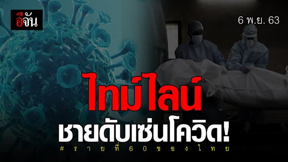 เปิดไทม์ไลน์ ชายไทยติดโควิด 19 เสียชีวิตรายที่ 60 ของไทย