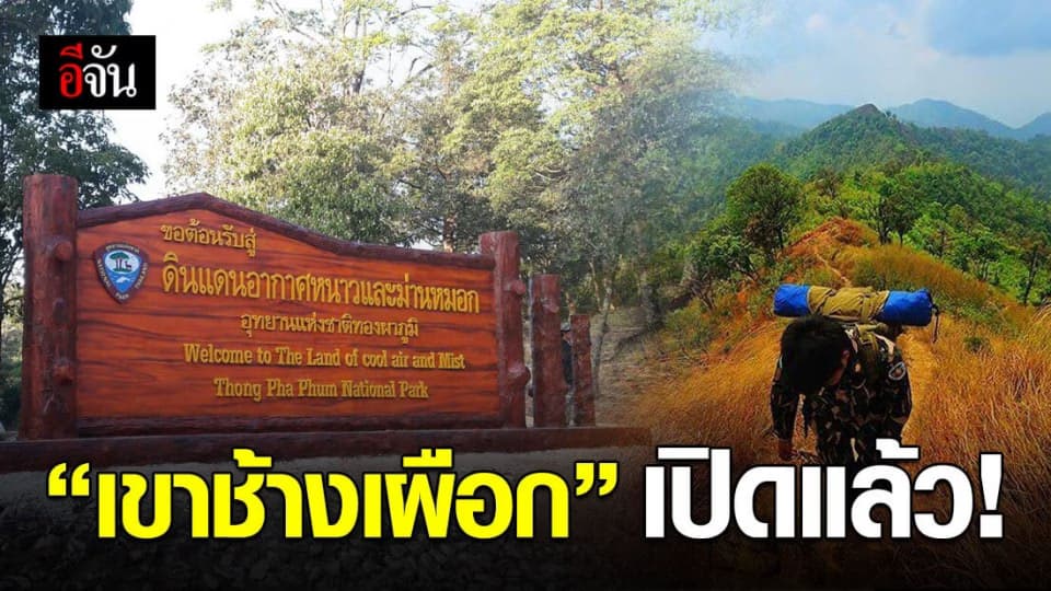 เขาช้างเผือก เปิดการท่องเที่ยวแล้ว สาย เดินป่า ขึ้นเขา ห้ามพลาด!