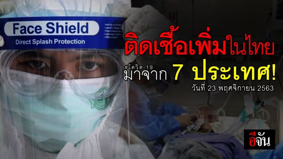 อัปเดต ! โควิด 19 ในไทย ติดเชื้อเพิ่ม 7 ราย มาจาก 7 ประเทศ