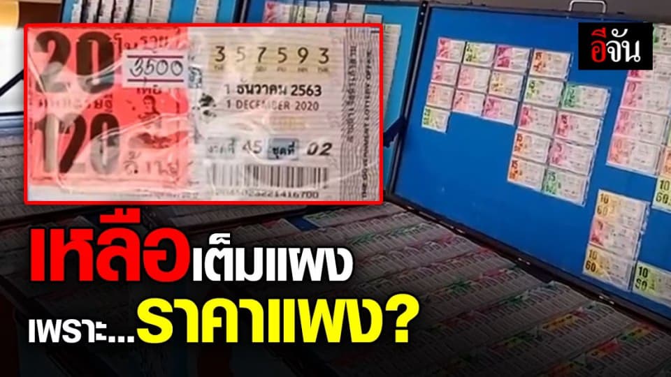 หวยแพง! ส่งท้าย หวยชุด งวดสุดท้าย พุ่ง 3,500 บาท