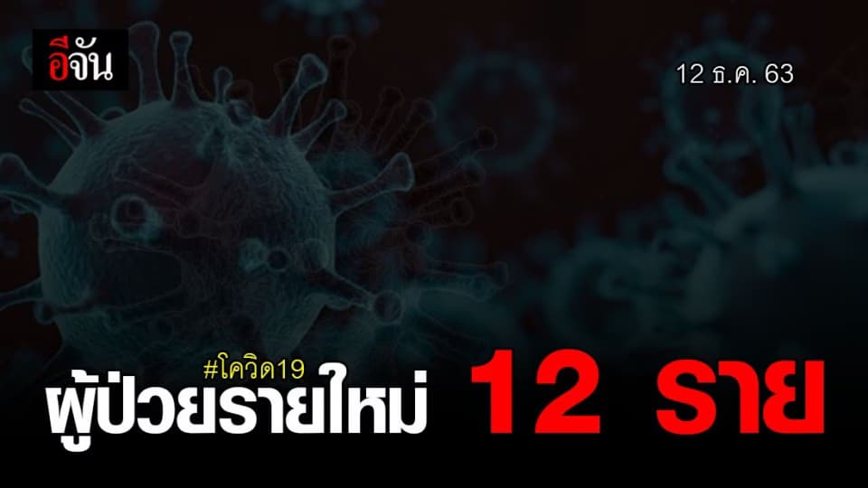 ศบค. เผย พบผู้ ติดเชื้อ โควิด 12 ราย มาจากต่างประเทศ ดันยอดป่วย โควิด สะสม 4,192 ราย