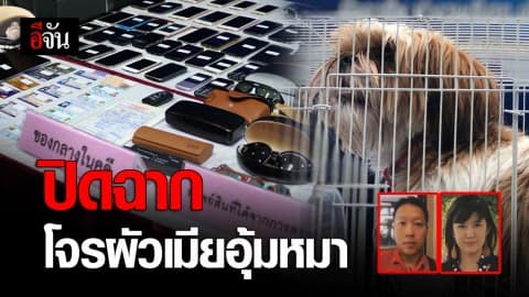 ปิดฉาก ผัวเมียใช้หมาเป็นตัวล่อ ลักทรัพย์
