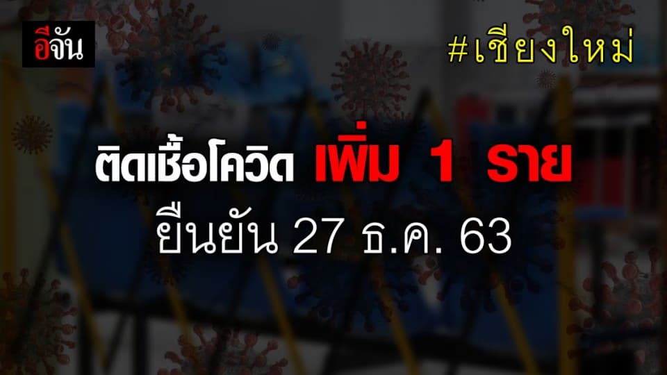 เชียงใหม่ ยืนยัน! พบ ผู้ติดเชื้อโควิด จาก ระยอง 1 ราย