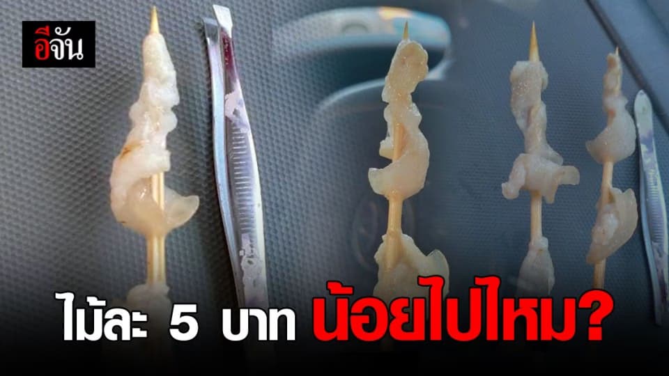 ผู้ปกครองโอด หมูปิ้ง หน้าโรงเรียนลูก ไม้ละ 5 บาท ได้น้อยเกินไป