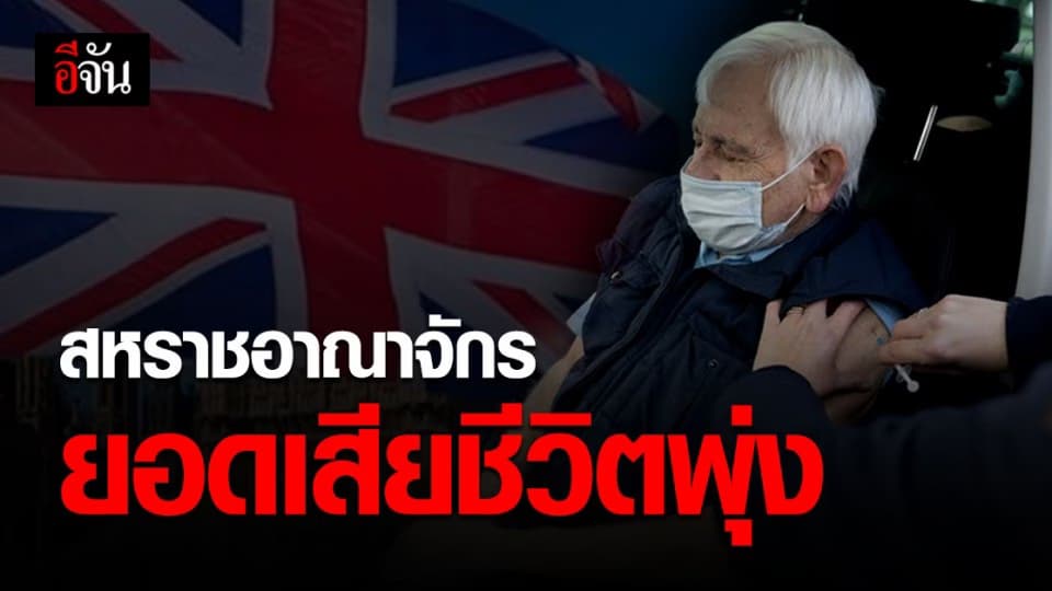 วันเดียว ! สหราชอาณาจักร ยอดผู้เสียชีวิต โควิด พุ่งสูงสุดเป็นประวัติการณ์