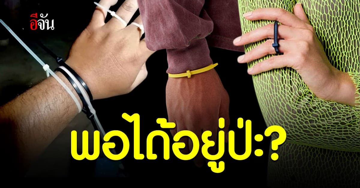 โซเซียล ตามกระเเส หยิบสายเคเบิ้ลไทร์ มาสวมเทียบ คอลเลคชัน เครื่องประดับ AMBUSH ZIP TIE