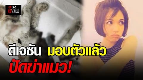ดีเจซัน ฆ่าควักไส้แมว ดอดมอบตัว