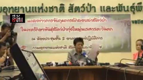 Live สำนักอนุรักษ์สัตว์ป่าเเถลงจับ CEO บ.อิตาเลียนไทยฯ