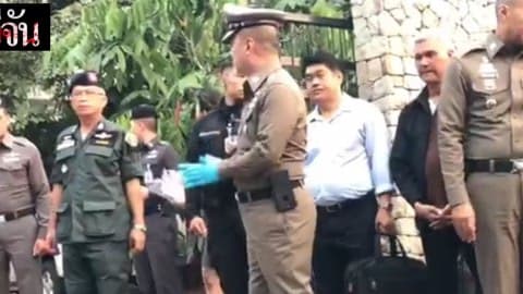 Live นำของกลางที่พบในบ้านของ นายเปรมชัย ไปตรวจสอบ