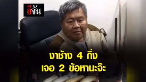 เปรมชัย ครอบครองงาช้าง 4 กิ่ง เจอ 2 ข้อหา