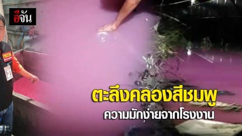ตะลึงคลองสีชมพู ความมักง่ายจากโรงงาน