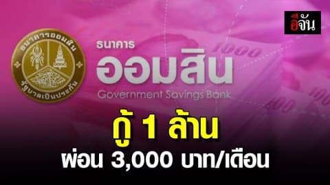 ออมสิน จัดสินเชื่อเคหะ “กู้บ้าน ผ่อนเบา” ผ่อนแค่ล้านละ 3 พัน