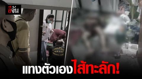 ผัวคว้ามีดทำร้ายเมียเจ็บ ก่อนแทงตัวเองไส้ทะลักดับคาห้องพัก