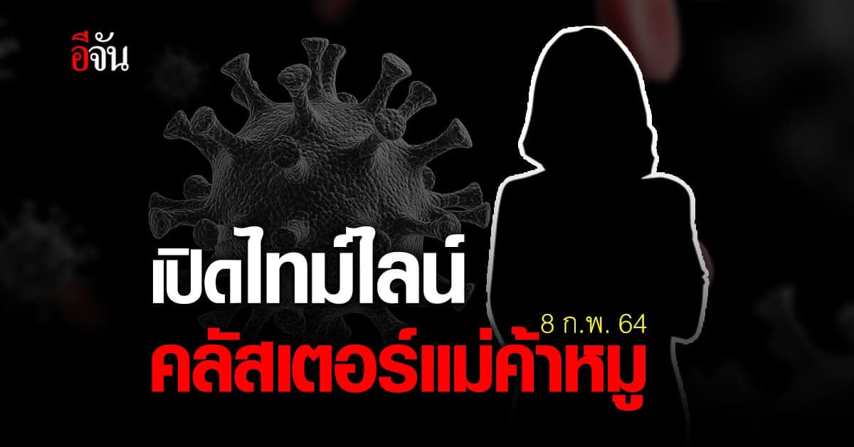 เปิดไทม์ไลน์แม่ค้าขายหมู ติดโควิด-19