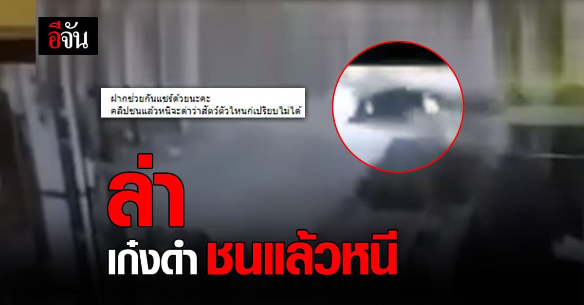 เร่งล่า เก๋งดำ ชนแล้วหนี ทำลูกชายเสียไต 1 ข้าง !