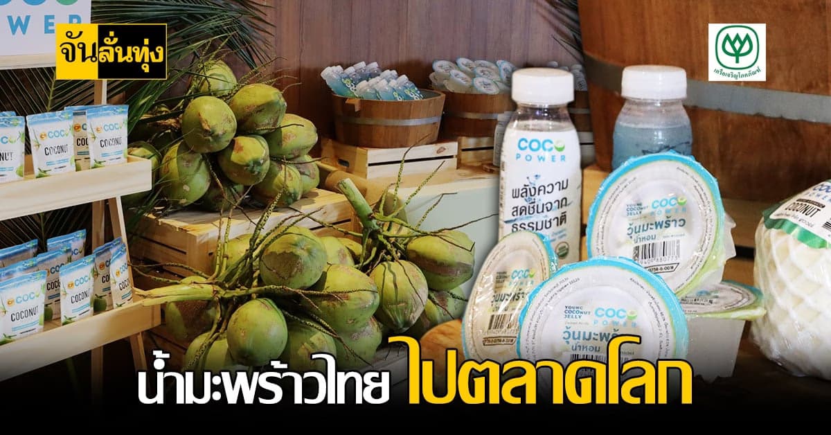 ซีพี ผนึกกำลังคนรุ่นใหม่ ผลักดัน มะพร้าว น้ำหอมไทยสู่ตลาดโลก