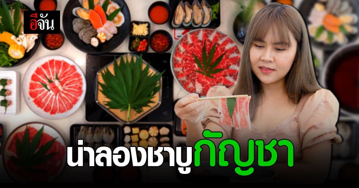 ร้านชาบู พิษณุโลก เอาใจตลาด จัดเมนูอาหาร น้ำซุปใส่ใบกัญชา