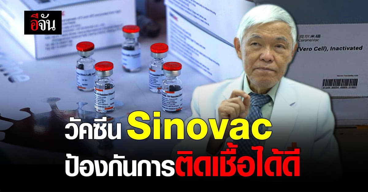 หมอยง เผย วัคซีน Sinovac ป้องกันการติดเชื้อได้ดี โดยเฉพาะ เชื้อข้ามสายพันธุ์