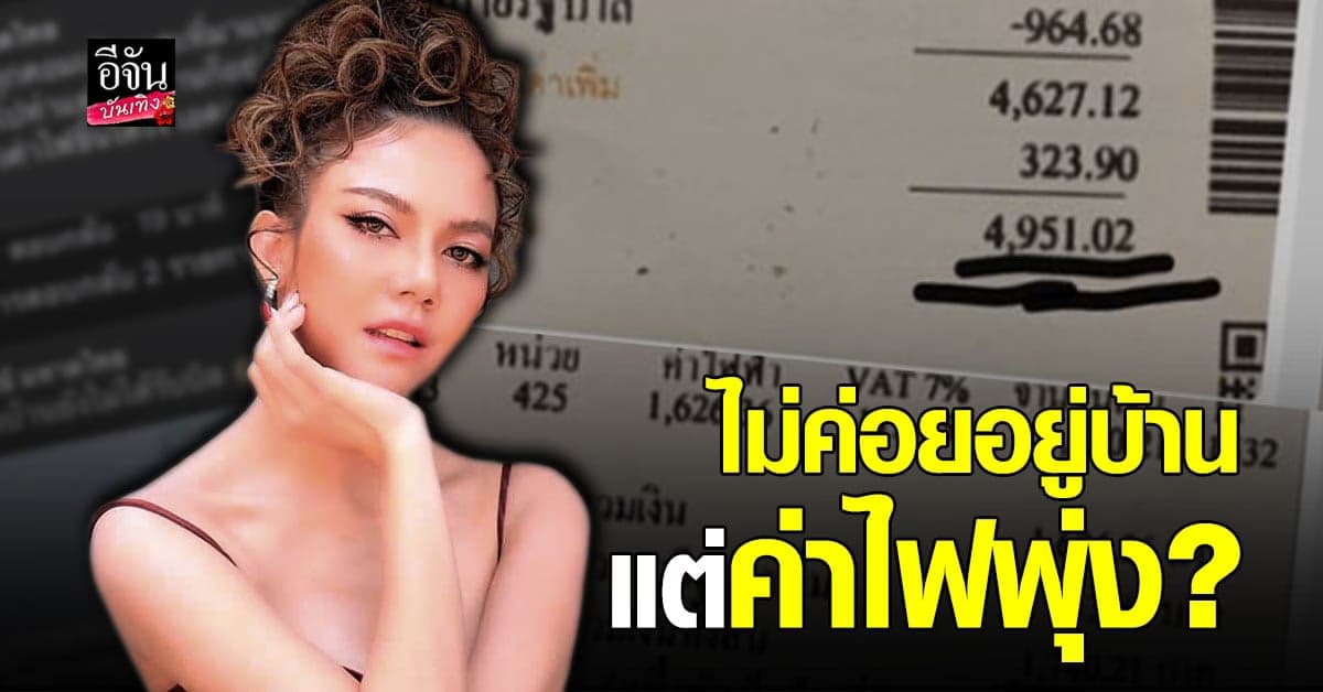 จ๊ะ นงผณี งงหนัก ค่าไฟขึ้นผิดปกติ ลั่นไม่ค่อยอยู่บ้าน วอนผู้รู้ช่วยแนะนำ